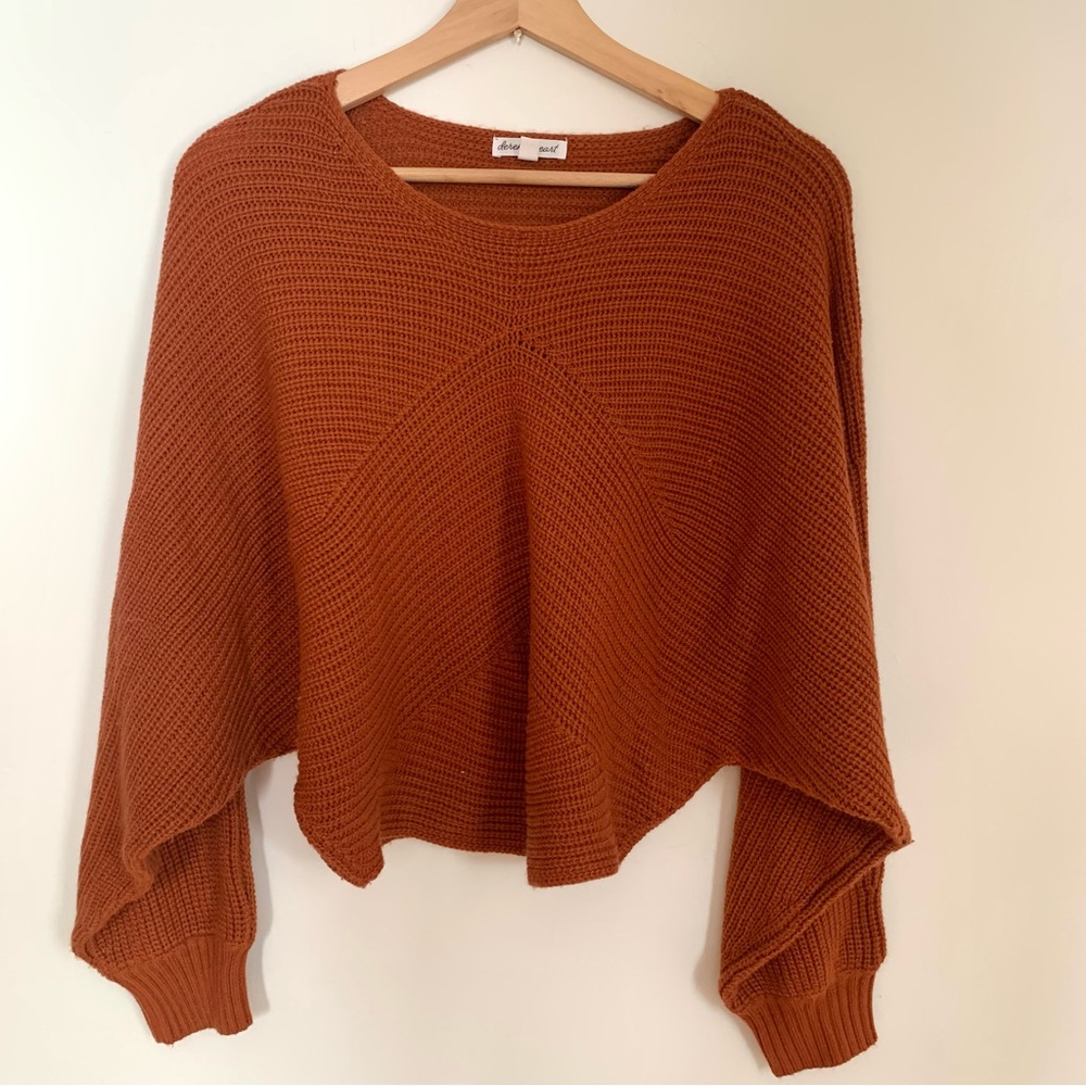 Cozy Knit Rust Sweater
